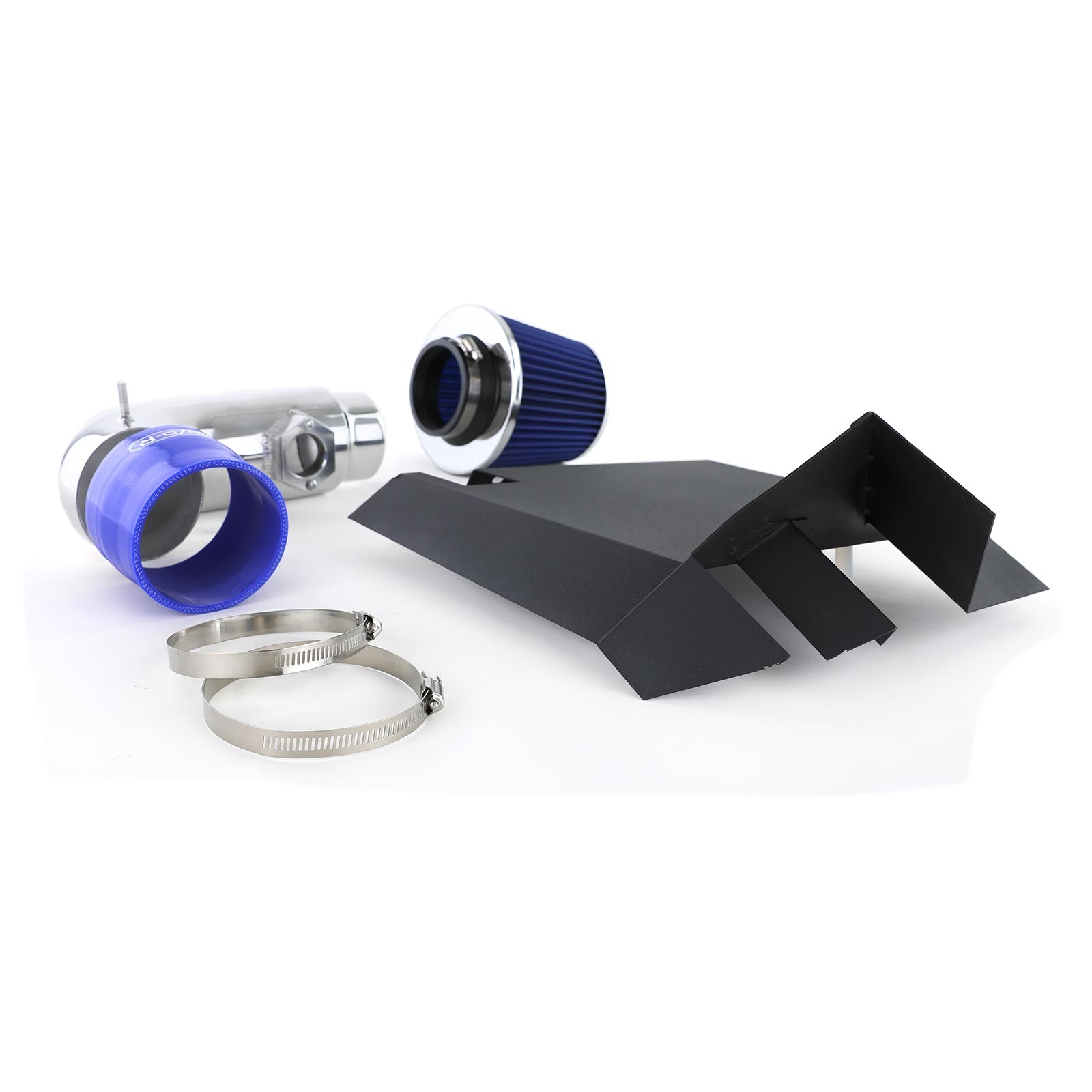 Luchtinlaat met sportluchtfilters blauw is geschikt voor BMW E90 E92 E81 E87 2.8 3.0