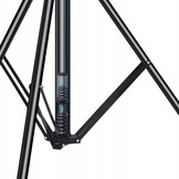 Achtergrond systeem - tot 210 cm - hoogte verstelbaar - zwart