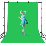 Achtergrond systeem - tot 210 cm - hoogte verstelbaar - zwart