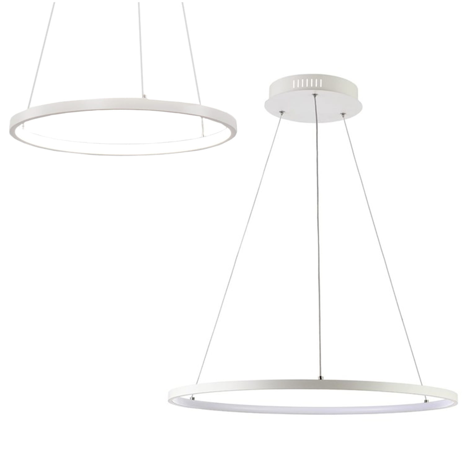 Hanglamp - ringlamp - 40cm - wit