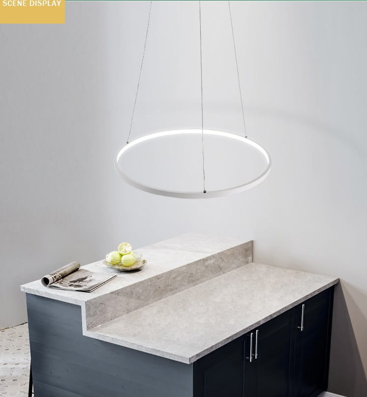 Hanglamp - ringlamp - 40cm - wit