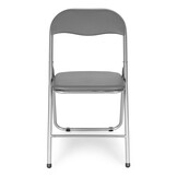 Klapstoelen - set van 6 - 77,5x43x43,5 cm - grijs