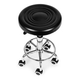 Tabouret kruk - 33x44-56 cm - draaibaar - zwart