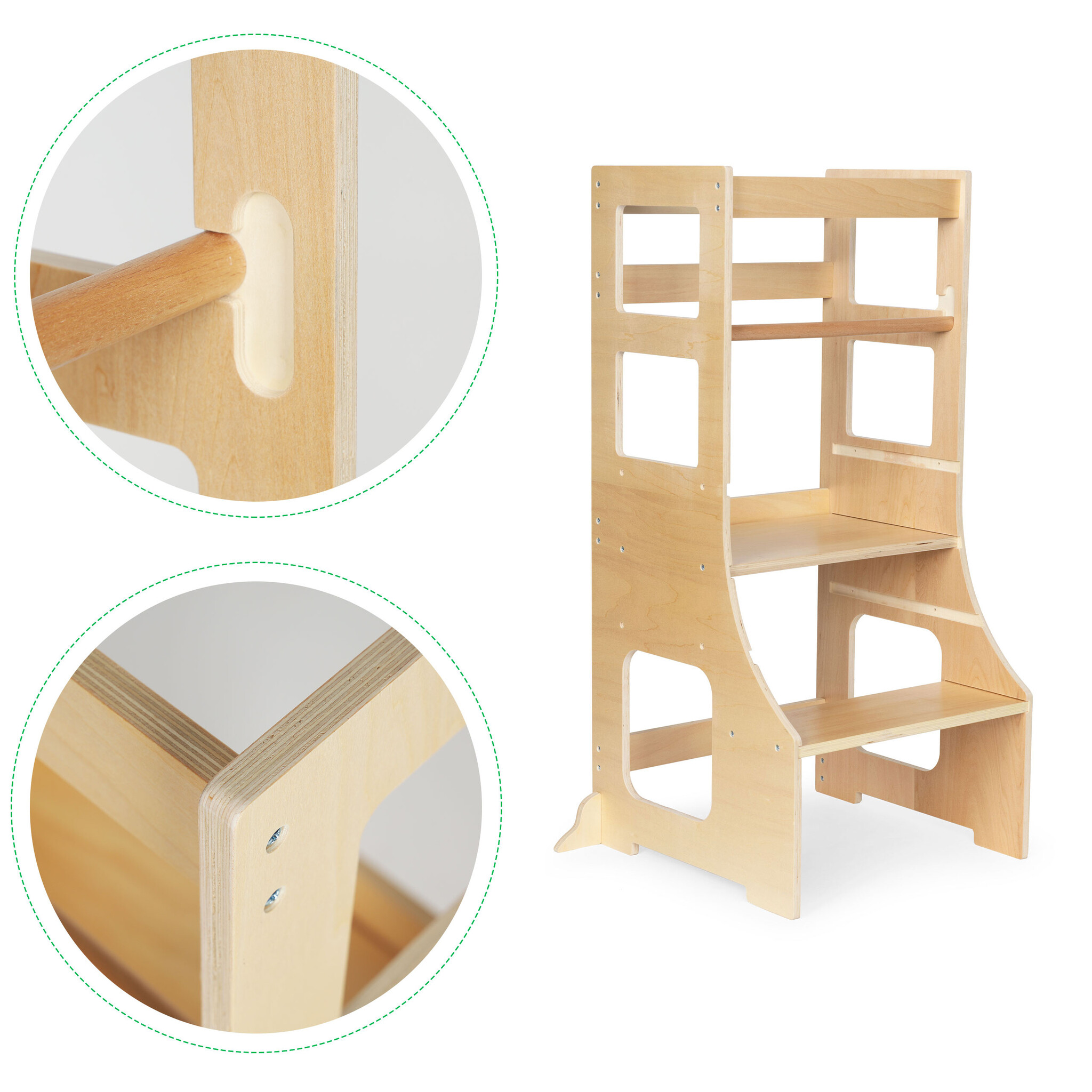 Leertoren - keukenhulp - 55x42x90 cm - hout