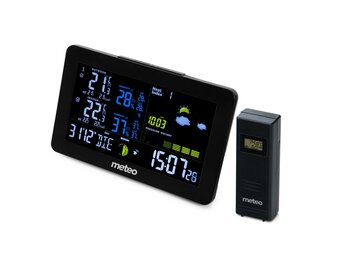 Weerstation - 12,5x20,5x3,2 cm - LCD VA Display - zwart