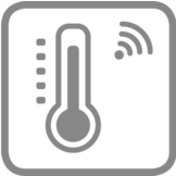Weerstation - 12,5x20,5x3,2 cm - LCD VA Display - zwart