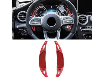 Schakelflippers Verlengstuk Aluminium Rood voor Mercedes AMG GLA35 45 GLS53 GLS63 X166