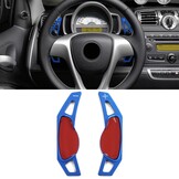 Schakelpaddles Verlenging Aluminium Blauw voor Smart ForTwo 451 Coupé Cabrio 09-19