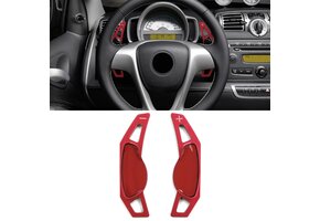 Schakelpaddel Verlenging Aluminium Rood voor Smart ForFour 453 14-18