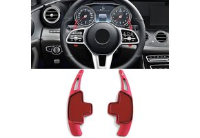 Schakelflippers Verlenging Aluminium Rood voor Mercedes GLE W166 C292 C167 GLS X166