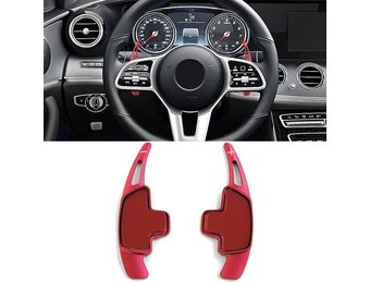 Schakelflippers Verlenging Aluminium Rood voor Mercedes GLE W166 C292 C167 GLS X166