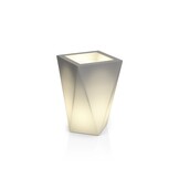 Bloempot - Monumo Vaso - 30x30x30cm - met verlichting - wit