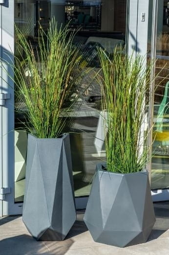 Bloempot - Monumo Flavi - 47x47x54cm - antraciet