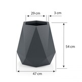 Bloempot - Monumo Flavi - 47x47x54cm - antraciet