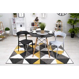 Eetkamerstoel ULME - 49,5x49,5x74,5cm - zwart