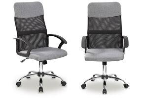 Bureaustoel - ergonomisch - 40x50x60cm - draaibaar - grijs