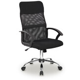 Bureaustoel - ergonomisch - mesh - in hoogte te verstellen - zwart