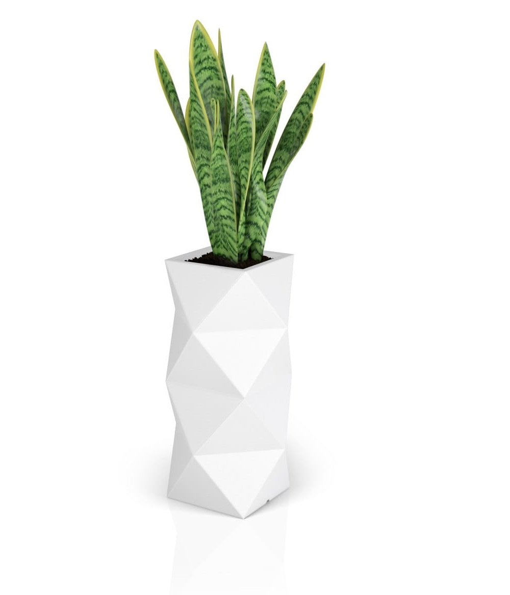 Bloempot - Monumo Asti - 29x29x78cm - wit