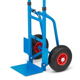 Steekwagen - opvouwbaar - tot 250 kg - blauw, rood