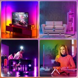 Hoeklamp - RGB LED-verlichting - compatible Android en IOS