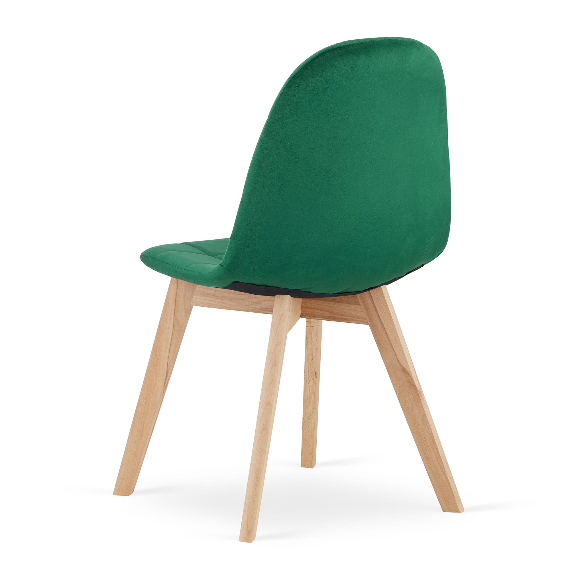 Velvet eetkamerstoel BORA - 44,5x54x81,5cm - donker groen