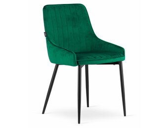 Velvet eetkamerstoel MONZA - 49x58x82,5cm - groen