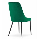 Velvet eetkamerstoel IMOLA - 48,5x61x93,5cm - donker groen