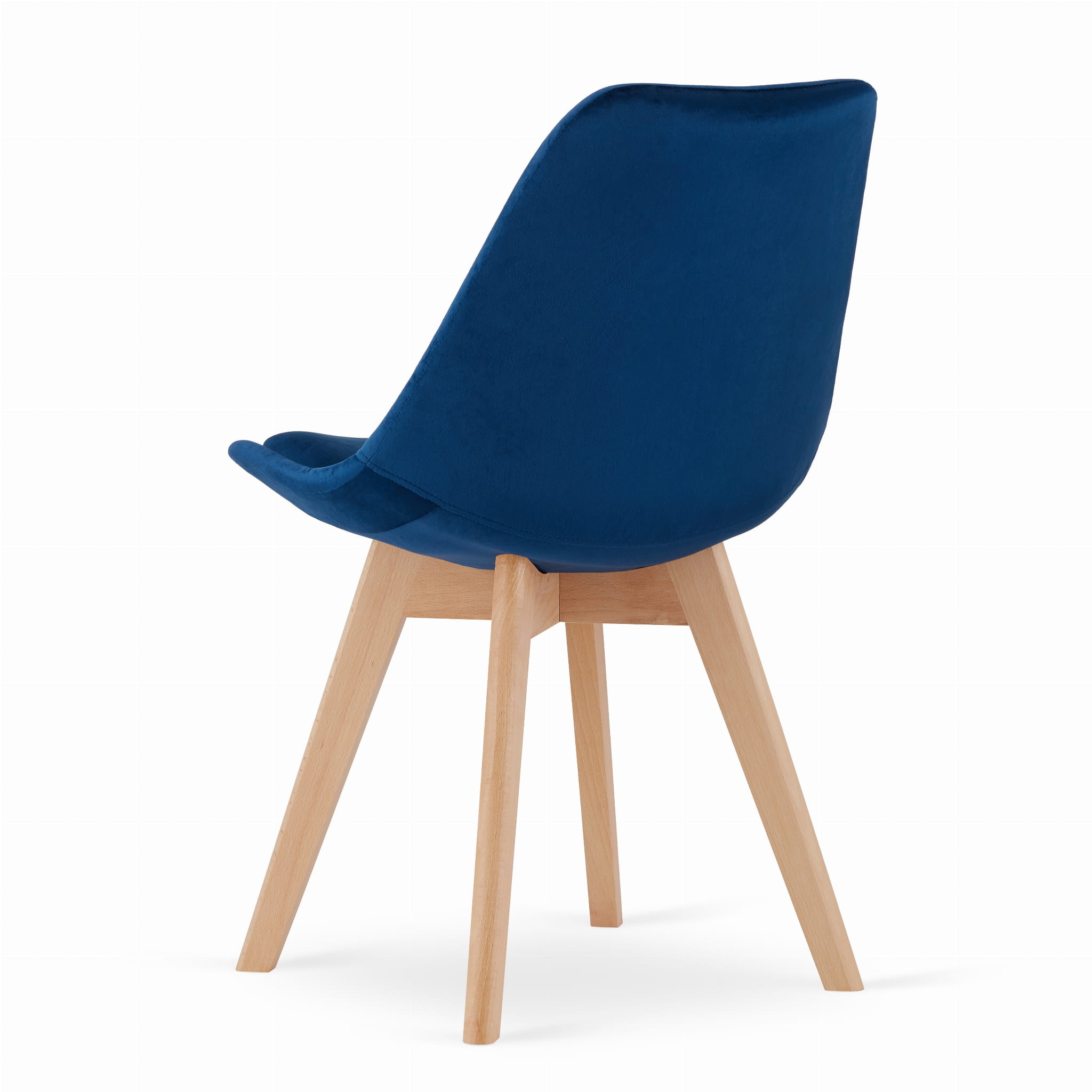 Velvet eetkamerstoel NORI - 48,5x54x84cm - blauw