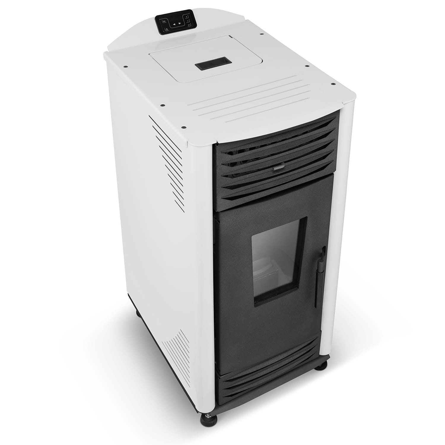 Pelletkachel - 8kW - wit - energielabel A++ - smart