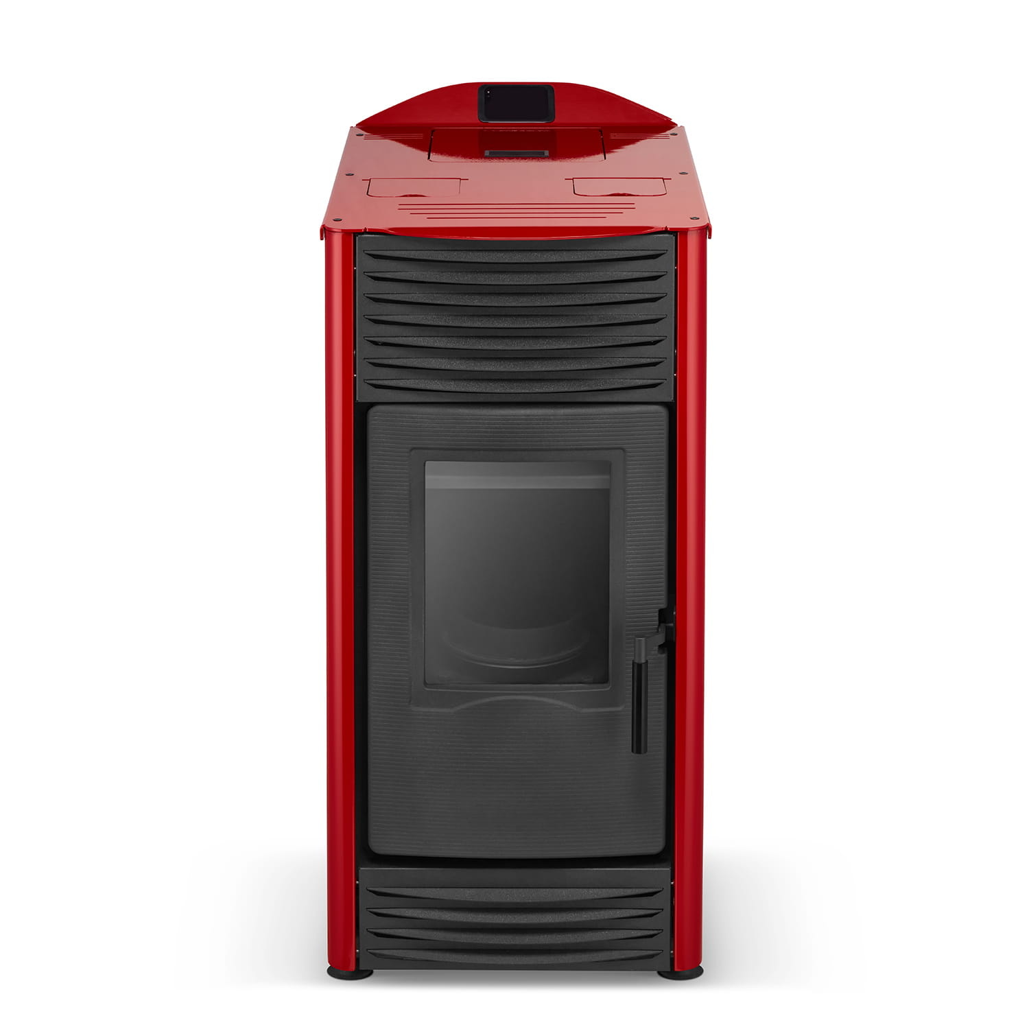 Pelletkachel - 15kW - rood - energielabel A++ - smart
