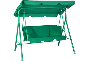 Schommelbank - 3 persoons - 180x118x156cm - groen