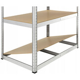 Stellingkast - 180x90x40 cm - verstelbaar - metaal - zilver