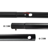 Achtergrond systeem - 2,6x3m - verstelbaar - zwart