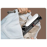 Selfie stick - LED-verlichting - tot 111cm - zwart, zilver