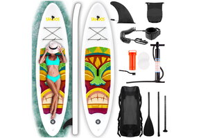 SUP board - 305x76x15 cm - opblaasbaar -  green totem
