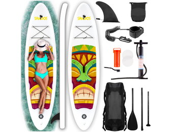 SUP board - 305x76x15 cm - opblaasbaar -  green totem