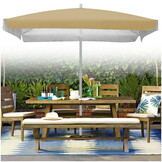 Parasol - 160x160cm - vierkant - beige - kantelbaar