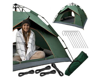 Pop up tent - 210x200x135cm - 4 persoons - groen