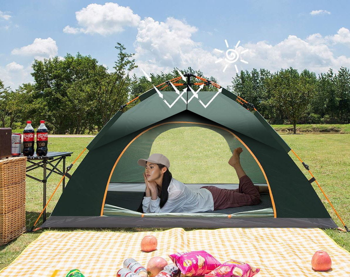 Pop up tent - 210x200x135cm - 4 persoons - groen