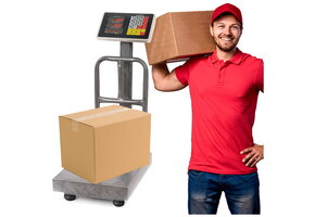 Pakketweegschaal - LCD display - max 150kg - verstelbaar