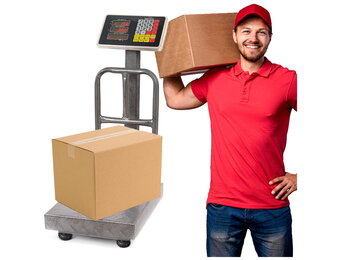 Pakketweegschaal - LCD display - max 150kg - verstelbaar