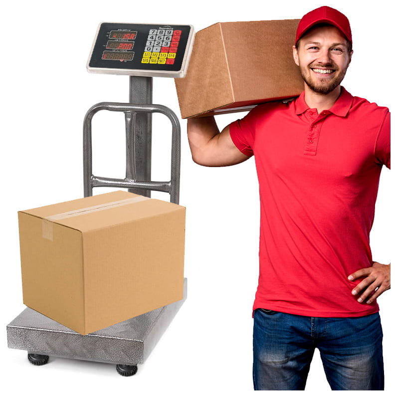 Pakketweegschaal - LCD display - max 150kg - verstelbaar