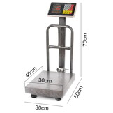 Pakketweegschaal - LCD display - max 150kg - verstelbaar