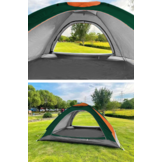 Pop up tent - 200x200x130cm - met klamboe - oranje, groen
