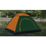 Pop up tent - 200x200x130cm - met klamboe - oranje, groen