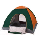 Pop up tent - 200x200x130cm - met klamboe - oranje, groen