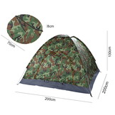 Pop up tent - 200x200x130cm - met klamboe - camouflag﻿e