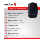 Luchtkwaliteitsmeter WEBBER SP75 - bluetooth - zwart
