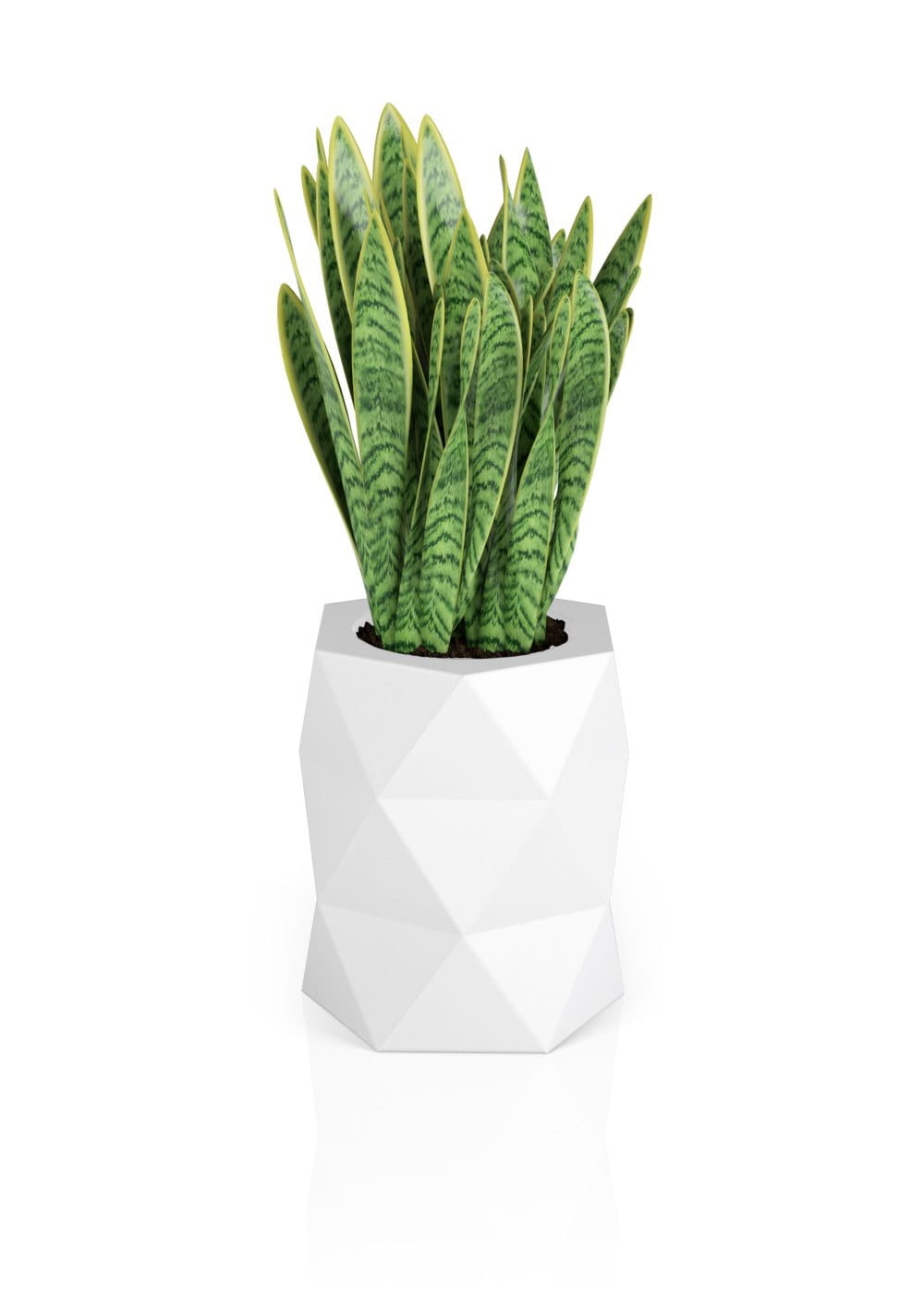 Bloempot MODENA - 46x23x54cm - wit