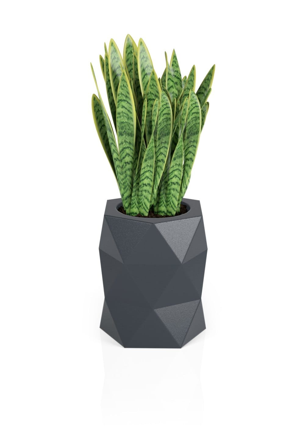 Bloempot MODENA - 46x23x54cm - antraciet